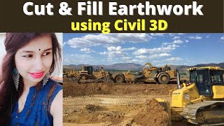 Cut & Fill Earthwork using Civil 3D [Pts CAD Expert]