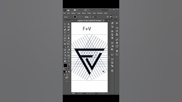 Modern FV Logo Design In Adobe Illustrator Tutorial 2023#adobeillustrator #adobeillustratortutorial