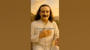 “God is to be realised, not spoken.”- Avatar Meher Baba #meherbaba #yugavatar