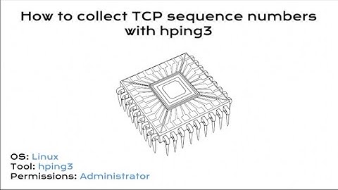 Collecting TCP sequence numbers with hping3