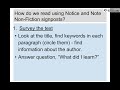 Understanding Nonfiction Notice and Note Signposts