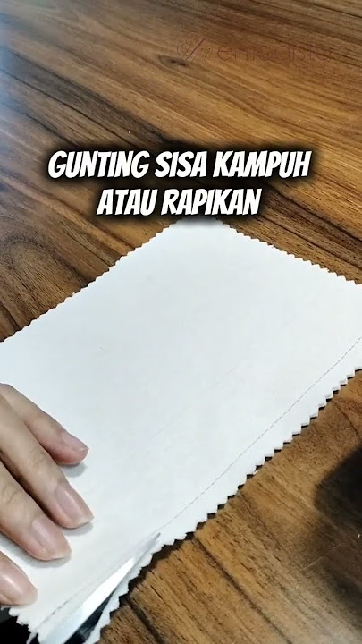 kampuh balik biasa di terapkan pada pakaian tembus pandang. seperti tule, organzad dll #kursusjahit