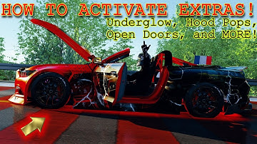 How To ACTIVATE EXTRAS in Assetto Corsa! (UNDERGLOW, Open DOORS, HOOD & TRUNK Pop, & MORE!)
