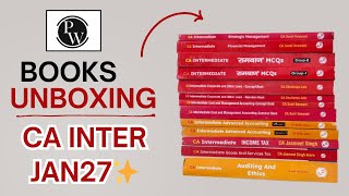 Physics Wallah CA Inter Jan 2027 Books Unboxing 📚 | PW Books Complete Set | Must Watch!🌟| #ca #pw