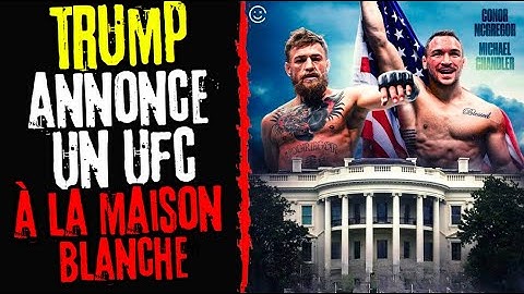 CONOR McGregor veut combattre lors de l'UFC de la Maison Blanche organisé par le président TRUMP