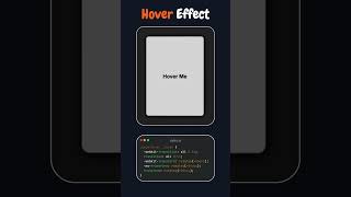 🤟😎 Simple Card Animation #webdevelopment #html #css #shorts