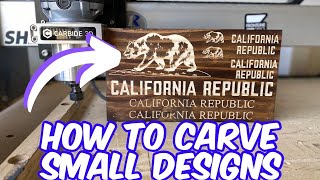 How to Carve Small Designs on a CNC | Carbide Create Tutorial #cnc #cncmachine #cncwoodworking