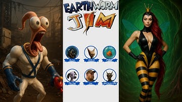 Earthworm Jim in Real Life 🎮 | AI Recreates Classic 90s Game Characters