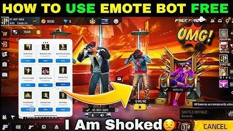 Emot Show Bot 😲😱 || Emot bot ff || All Emot Free Use 😱 || Emot Website || GXT SAIKO 10K