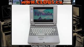Toshiba Satellite Pro 400CDT MS-DOS hvězdná mašina