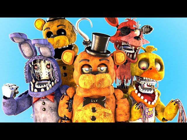 OS WITHERED SÃO OS ANIMATRONICS DO FNAF 1 #fivenightsatfreddy #fnaf #f