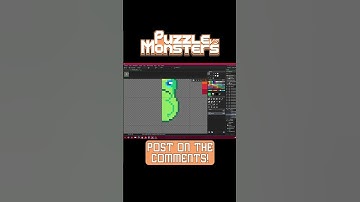 creating a new #pixelart enemy for my puzzle #indiegame part 4!