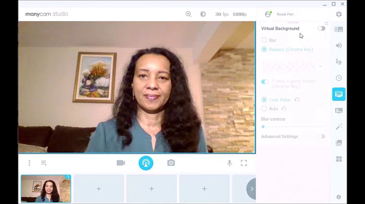 ManyCam Virtual background