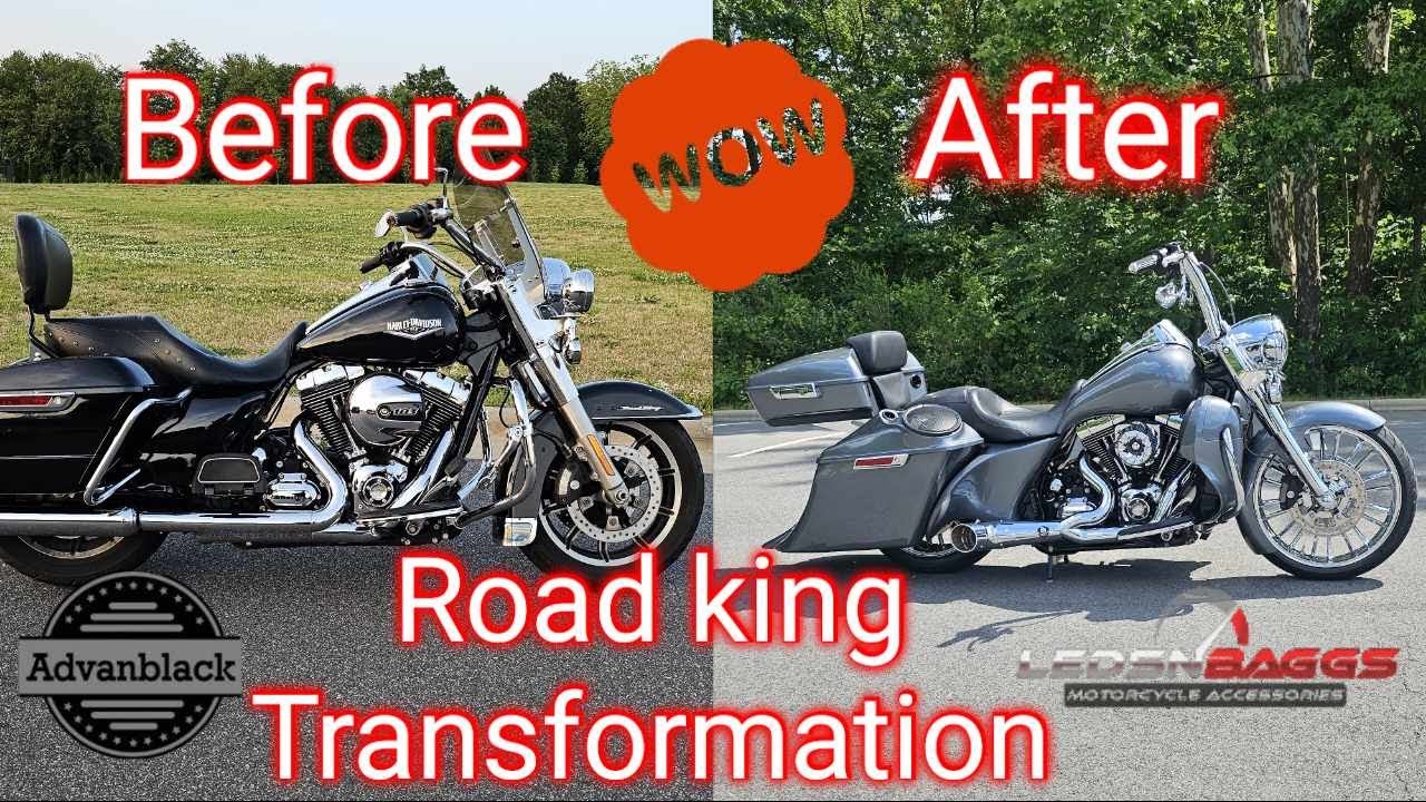 Advanblack Bagger Boss Harley Davidson Road King transformation # ...