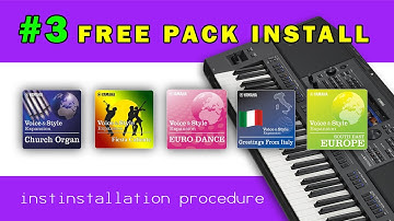 Yamaha Expansion Manager #3 - installation Free Packs in Genos, PSR SX600, PSR SX700 and PSR SX900