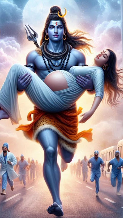 Mahadev saved a pregnant woman🕉Lord Shiva Cartoon #ai #shiva #cartoon #pregnent #shorts