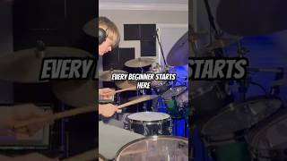 Every Beginner Starts Here. #viral #drums #progmetal #beginners #musicalinstrument #drummer #shorts