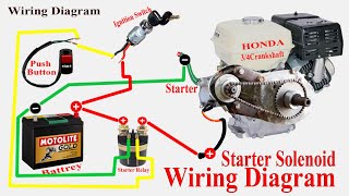 DIY Electric Starter Wiring Diagram easy steps