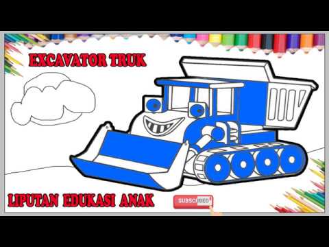 Mewarnai Tayo Excavator Truk  Tayo Bahasa  Indonesia  The 