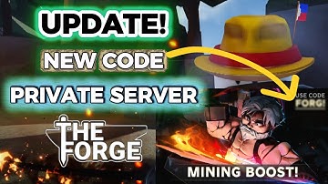 NEW UPDATE and NEW CODE in THE FORGE! (Private Server Update Guide) | ROBLOX