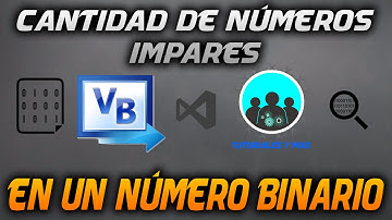 Cantidad de números impares en un número binario | Visual Basic .NET