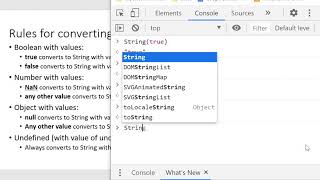 7c. JavaScript Conversion to String