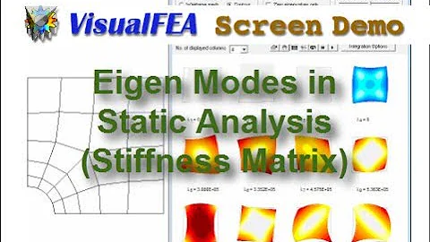 Eigen Modes in Static Analysis (Stiffness Matrix)