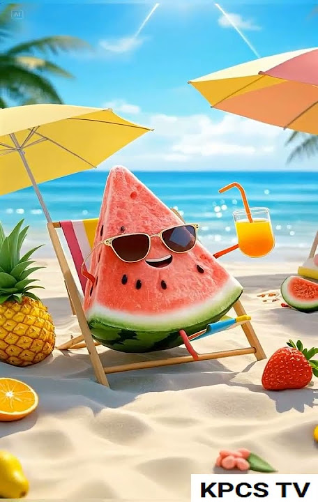 Watermelon slice to the beach
