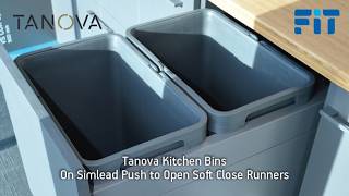 Tanova's Designer Series 2 Kitchen Bins Offer Soft Close and Push to Open with Soft Close Options screenshot 2