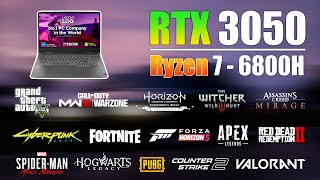 Lenovo Ideapad Gaming 3 || Ryzen 7 6800H RTX 3050 || Test in 15 Games in 2024