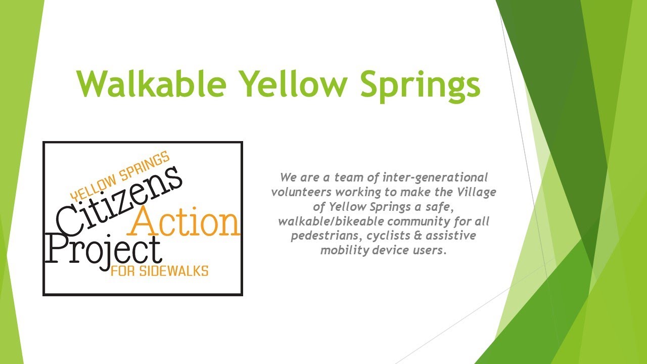 WALKABLE YELLOW SPRINGS