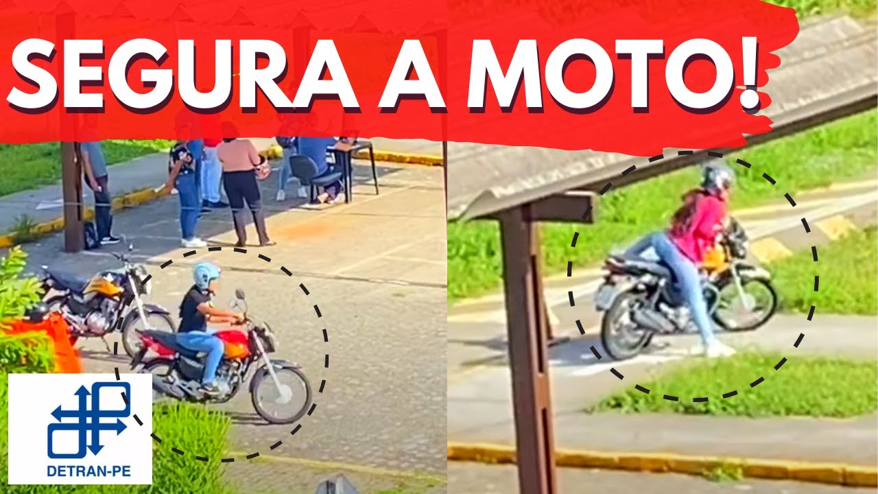 MOTO QUASE INDOMÁVEL NO EXAME DO DETRAN #159