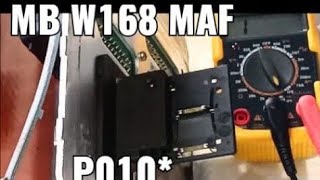 fixing air mass flow sensor maf on mercedes a class w168 a140,a150,a170, a190, see description!