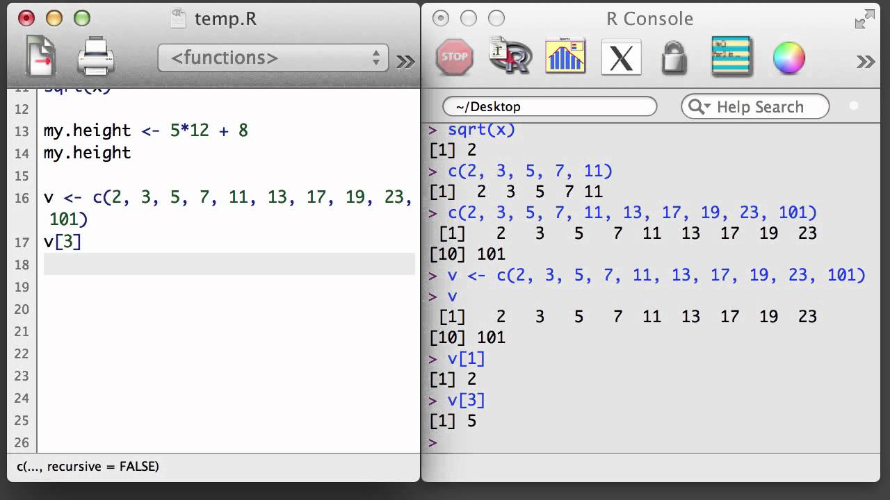 vector in r programming 