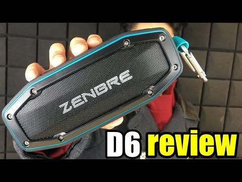 Unboxing And Review On ZENBRE D6 Portable WATER PROOF Bluetooth Speaker