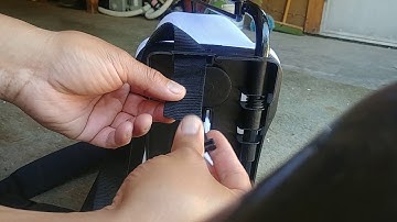 Harbor Freight 4 gallon backpack sprayer shoulder strap install