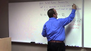 Complex Analysis: Lecture 30: partial fractions, residues