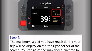 Qstarz LT-Q6000 "How to start a Speedometer"