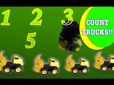 1 2 3 4 5 6 7 8 9 10 11 12 13 14 15 16 17 18 19 Learn To Count Dump Truck Tractor Youtube