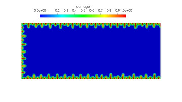 Thermal quenching simulation with a phase-field fracture model