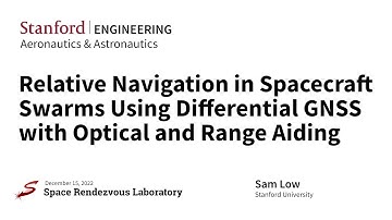 Relative Navigation in Spacecraft Swarms Using Differential GNSS with Optical & Range... - Sam Low