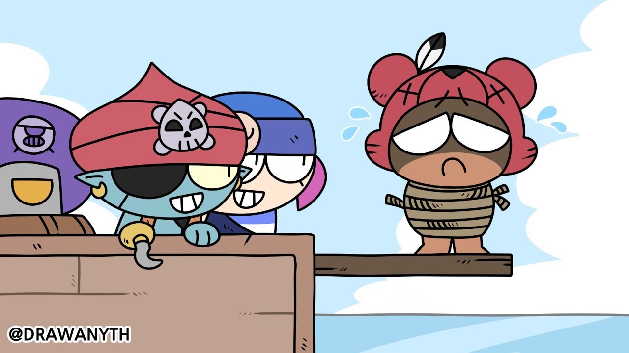 Brawl Stars Animation Aye Aye Captain Pirate Gene Penny Darryl Nita Leon Bo Youtube - darryl y penny brawl stars