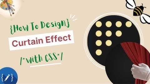 Design curtain effect with CSS