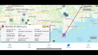 Lockheed C-5M Super Galaxy Flying Over My House