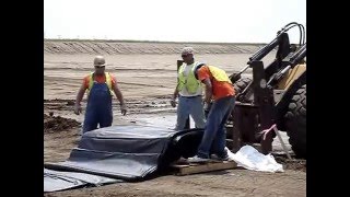 Unfolding Geomembrane Panel