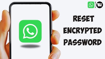 How to Reset Encrypted Password on WhatsApp