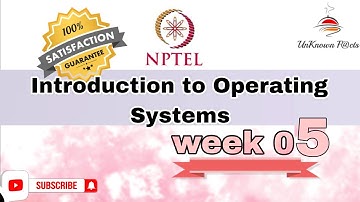 INTRODUCTION TO OPERATING SYSTEMS WEEK 5 ASSIGNMENT ANSWERS NPTEL 2024 l NPTEL #nptel #nptelanswer