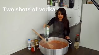 Veronica wang trying to be a chef for 2 minutes straight