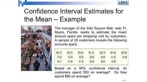 CH9 Estimation And Confidence Intervals : part 3