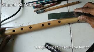 MEMBUAT SULING E Bass how to make flutes e bass